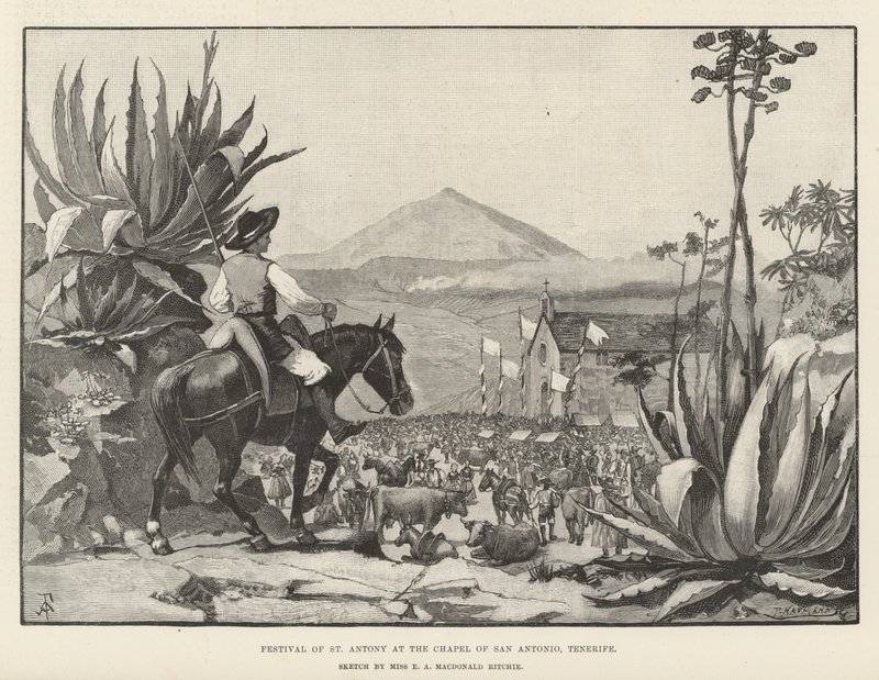 Festival de Santo Antônio na Capela de San Antonio, Tenerife de Amedee Forestier