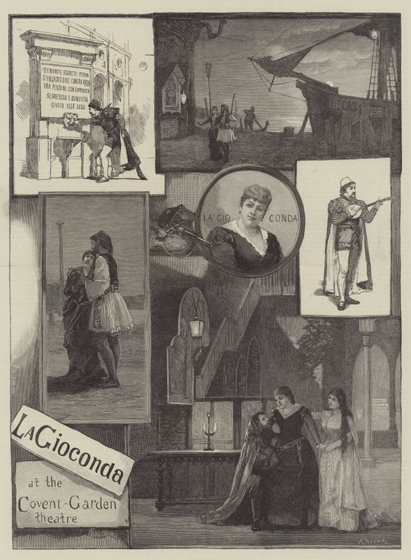 La Gioconda no Covent Garden Theatre de Amedee Forestier