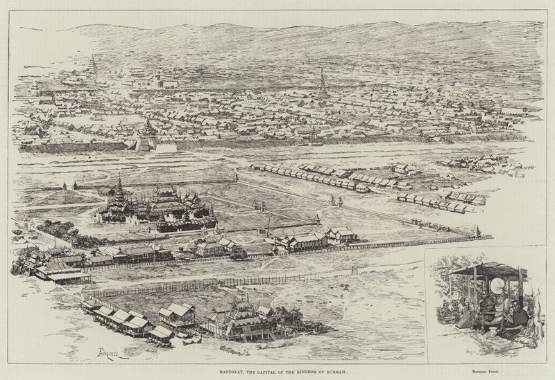 Mandalay, a capital do reino de Burmah de Amedee Forestier