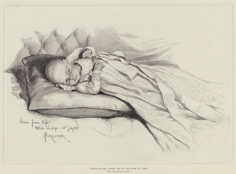 Prince Edward Albert, filho do duque de York de Amedee Forestier