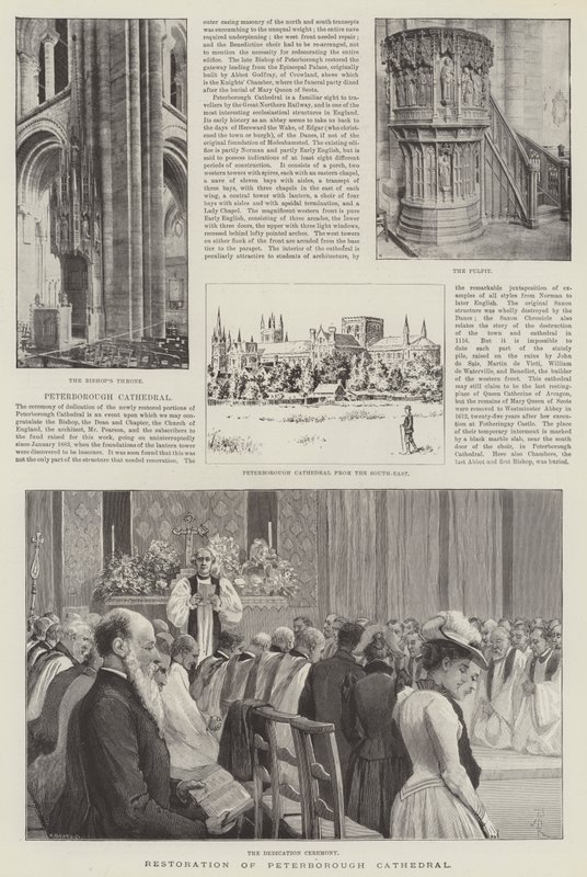 Restauração da Catedral de Peterborough de Amedee Forestier