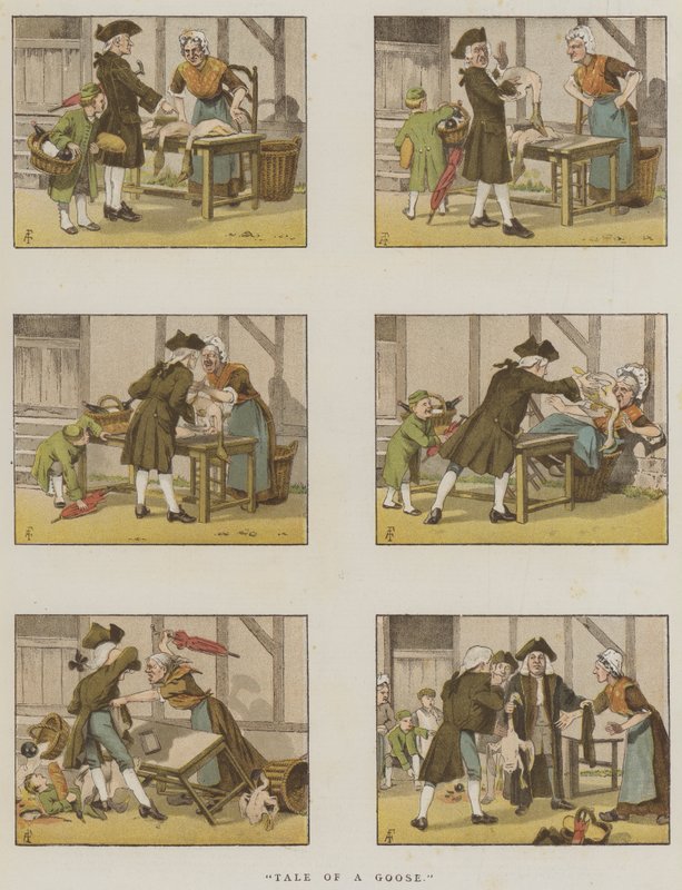 Conto de um ganso (chromolitho) de Amedee Forestier