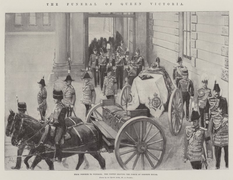 O Funeral da Rainha Vitória de Amedee Forestier