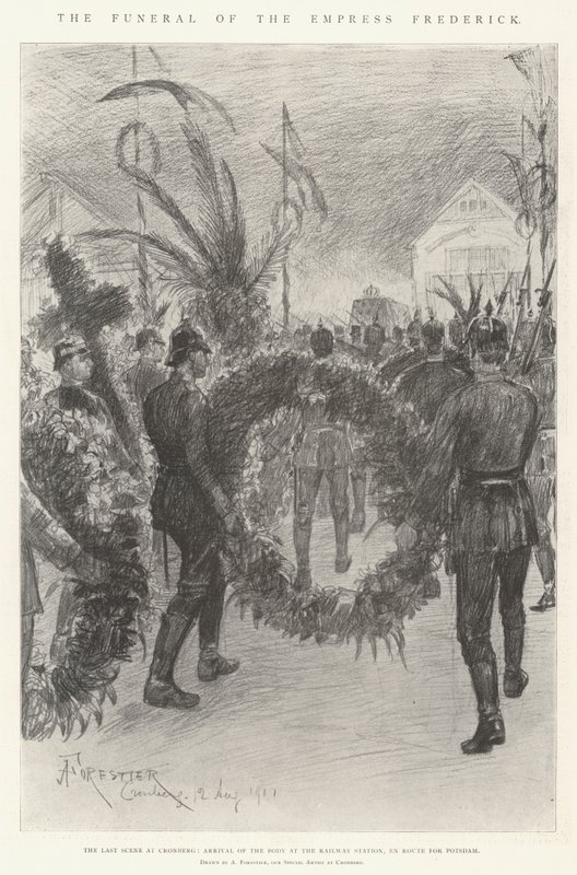 O Funeral da Imperatriz Frederico de Amedee Forestier