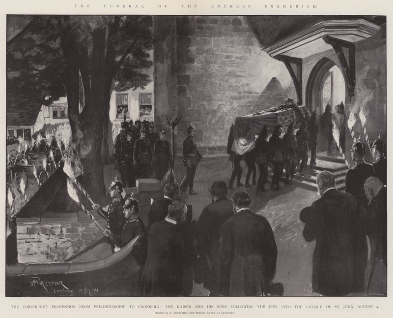 O Funeral da Imperatriz Frederico de Amedee Forestier