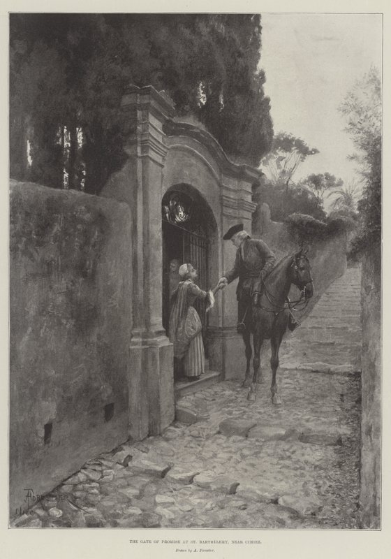 O portão da promessa em St Barthelemy, perto de Cimiez de Amedee Forestier