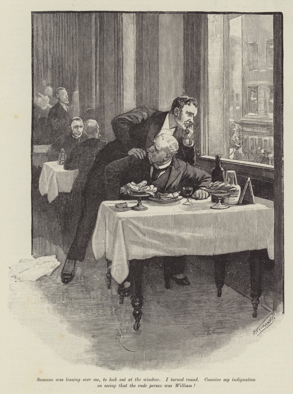 The Inconsiderate Waiter, por JM Barrie de Amedee Forestier