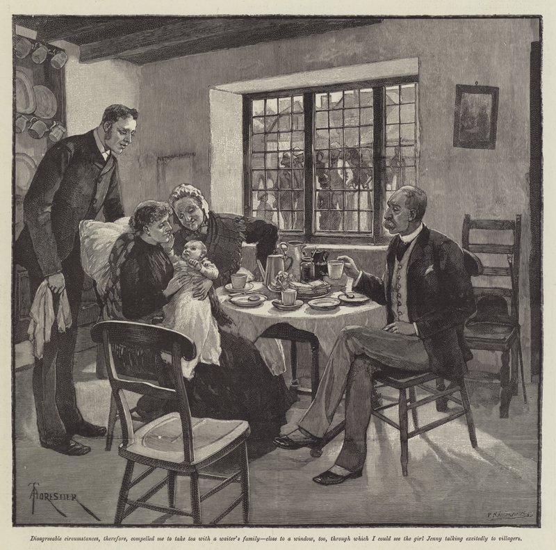 The Inconsiderate Waiter, por JM Barrie de Amedee Forestier