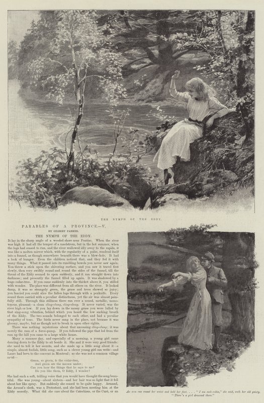 A ninfa do redemoinho, por Gilbert Parker de Amedee Forestier