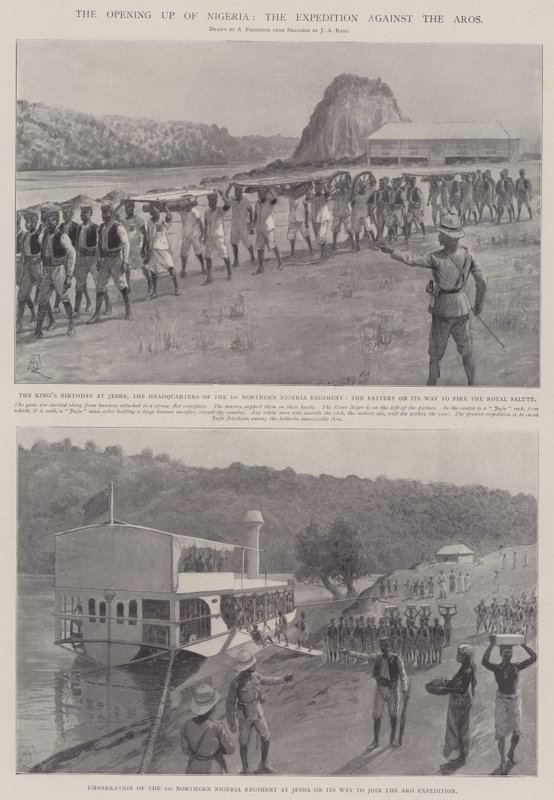 A abertura da Nigéria, a Expedição contra os Aros de Amedee Forestier