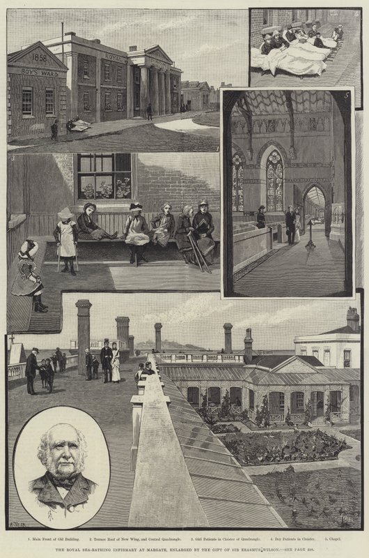 A Enfermaria do Mar Real em Margate, ampliada pelo Dom de Sir Erasmus Wilson de Amedee Forestier
