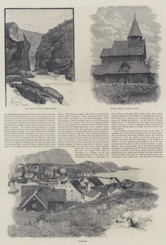O raio de sol na Noruega, por Lady Brassey de Amedee Forestier