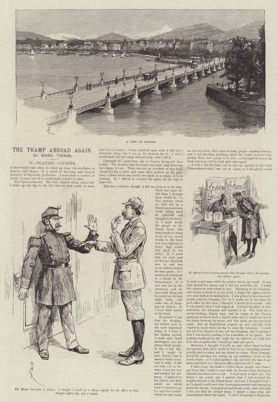 The Tramp Abroad Again, de Mark Twain de Amedee Forestier