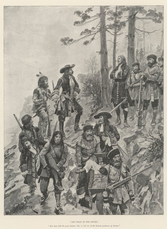 O Julgamento da Espada, por Gilbert Parker de Amedee Forestier