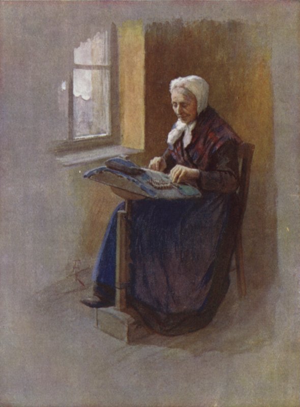 Um velho Lace-Maker, Ghent de after Amedee Forestier
