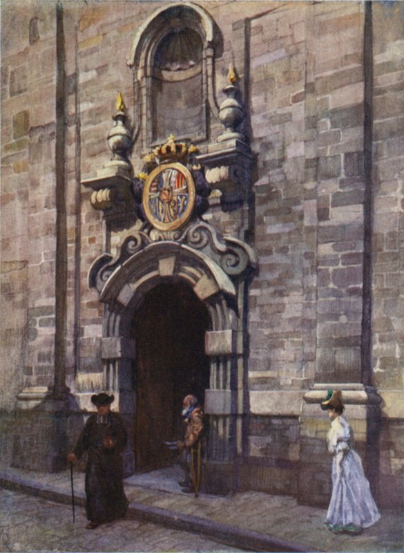 Entrada, para, a, igreja velha, de, a, Carmelites, bruxelas de after Amedee Forestier