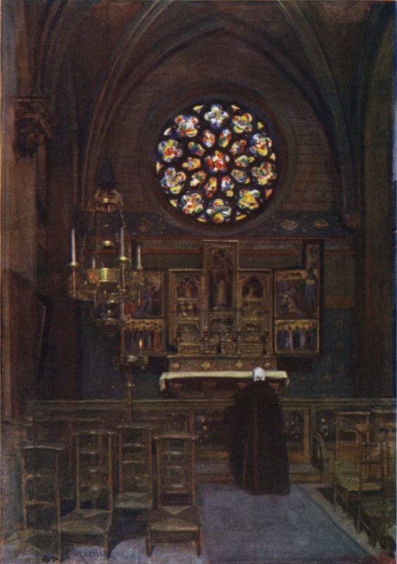 A, capela catedral, de, st, joseph, antuérpia de after Amedee Forestier