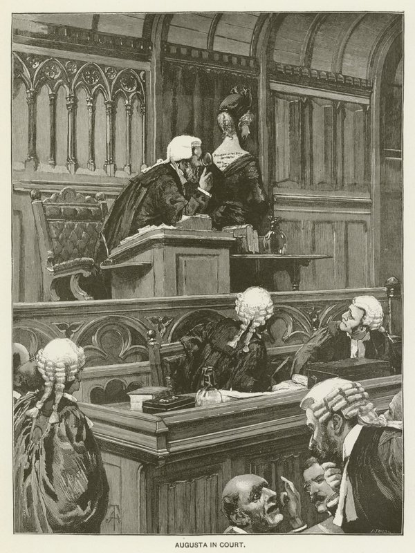 Augusta em tribunal de Amedee Forestier