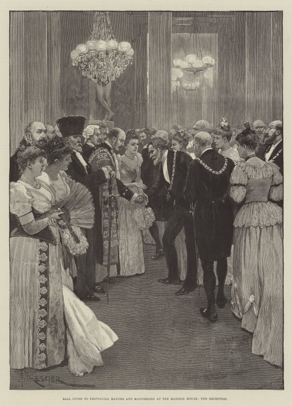 Baile dado aos Prefeitos e Prefeitos Provinciais na Mansion House, a Recepção de Amedee Forestier