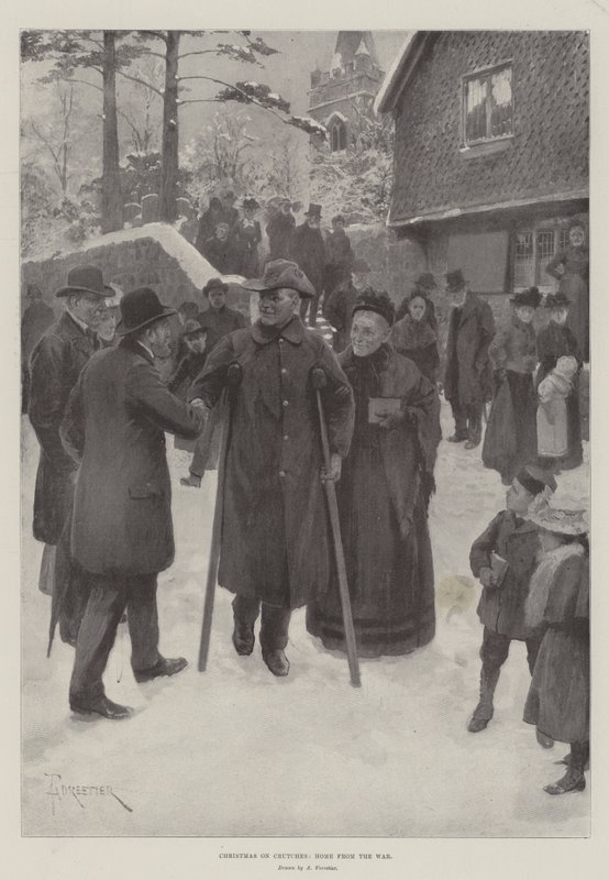Natal em muletas, casa da guerra de Amedee Forestier