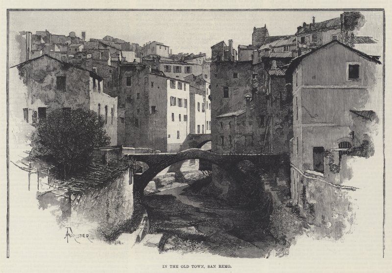 Na cidade velha, San Remo de Amedee Forestier
