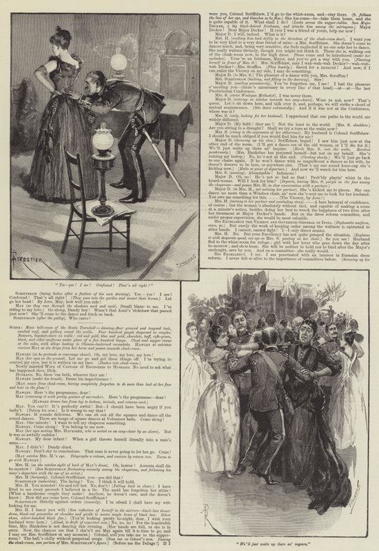 A Sra. Hauksbee Sai, Uma Extravagância Não Histórica, por Rudyard Kipling de Amedee Forestier