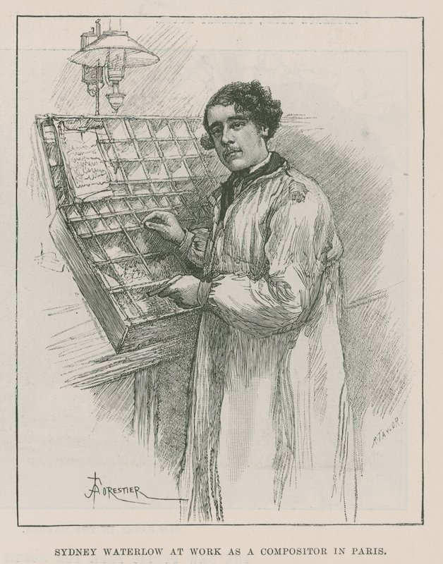 Sir Sydney Waterlow, no trabalho como compositor em Paris de Amedee Forestier