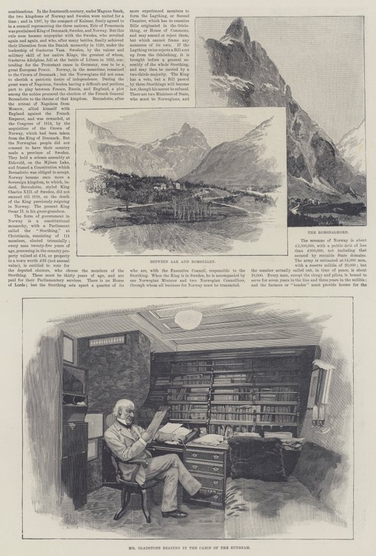 O raio de sol na Noruega, por Lady Brassey de Amedee Forestier
