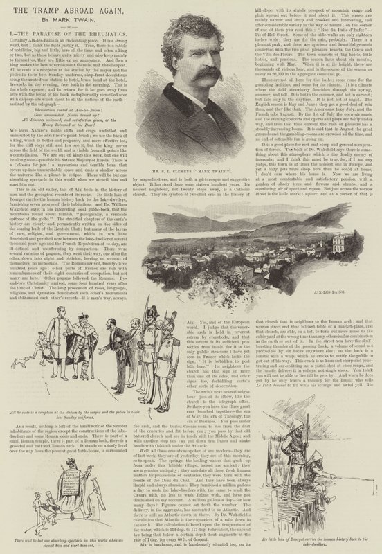 The Tramp Abroad Again, de Mark Twain de Amedee Forestier