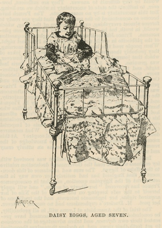 O Hospital West End de Paralisia e Epilepsia, Welbeck Street, Londres: Daisy Biggs, sete anos de Amedee Forestier
