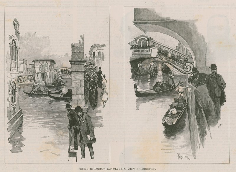 Veneza, em Londres, em Olympia, West Kensington de Amedee Forestier
