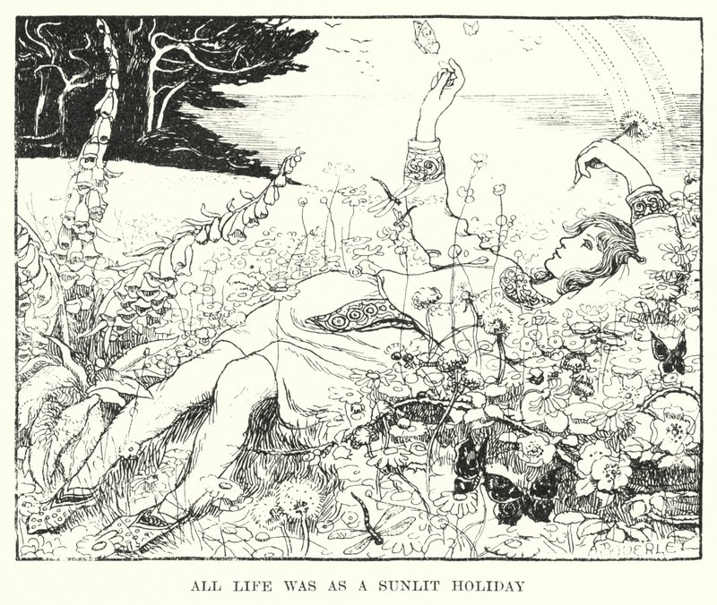 Toda a vida foi como umas férias ao sol (gravura) de Amelia M. (attr.to) Bowerley or Bauerle