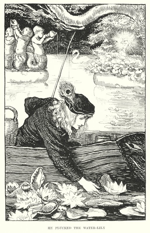 Arrancou o lírio de água (gravação) de Amelia M. (attr.to) Bowerley or Bauerle
