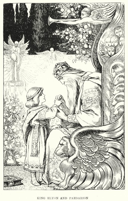 Rei Elyon e Paedarion (gravura) de Amelia M. (attr.to) Bowerley or Bauerle