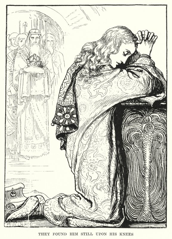 Encontraram-no ainda de joelhos (gravura) de Amelia M. (attr.to) Bowerley or Bauerle