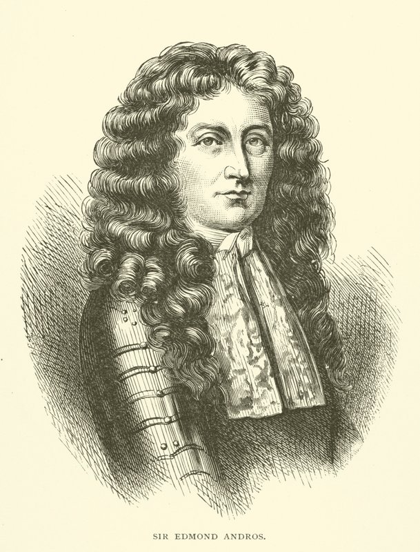 Sir Edmund Andros, governador colonial inglês na América do Norte de American School