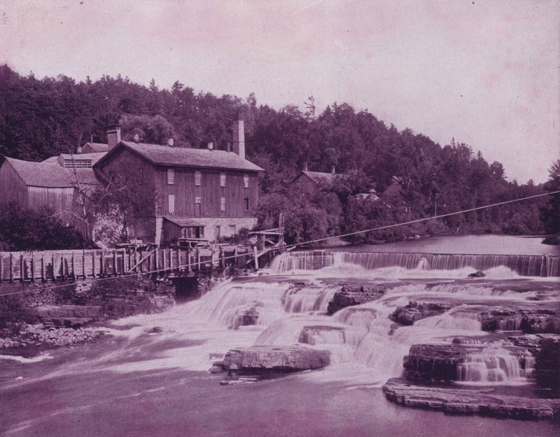 Rio Ausable, perto da cabeça do abismo (foto a p/b) de American Photographer (after)