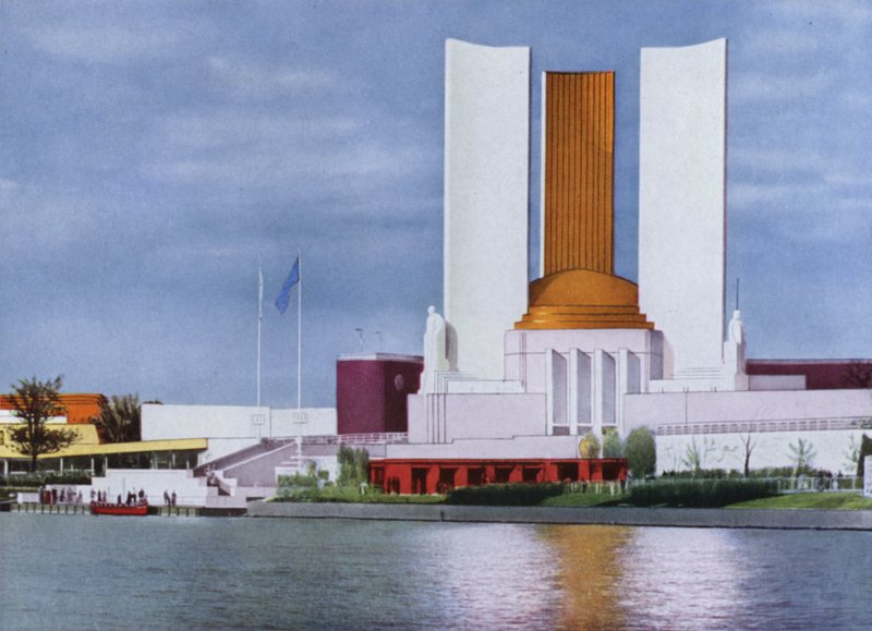 A Feira Mundial de Chicago de 1934: O Edifício do Governo dos Estados Unidos (foto) de American Photographer (after)