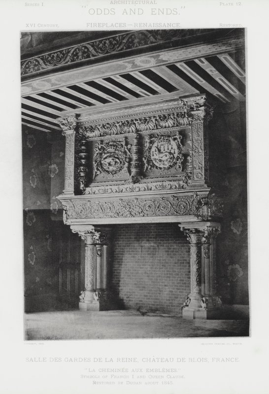 Lareira: Salle Des Gardes De La Reine, Chateau De Blois, França (foto a p/b) de American Photographer (after)