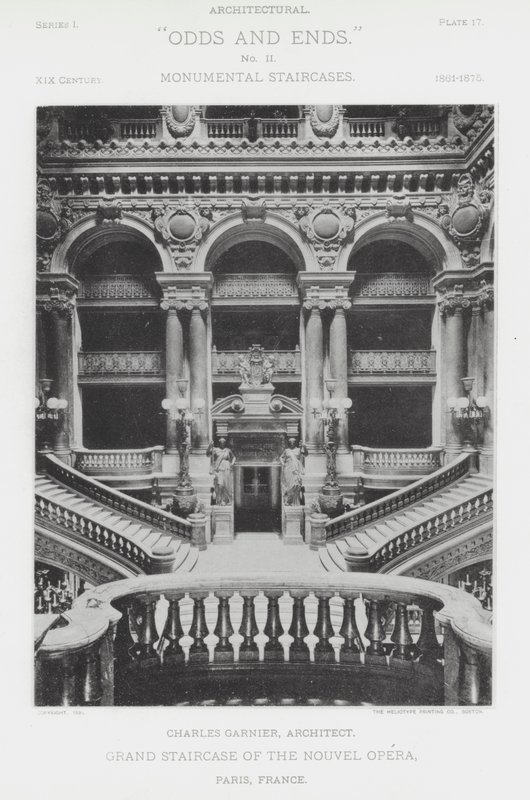Grand Staircase of the Nouvel Opera, Paris, França (foto a p/b) de American Photographer (after)