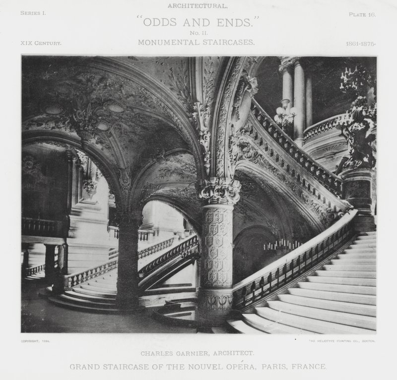 Grand Staircase of the Nouvel Opera, Paris, França (foto a p/b) de American Photographer (after)