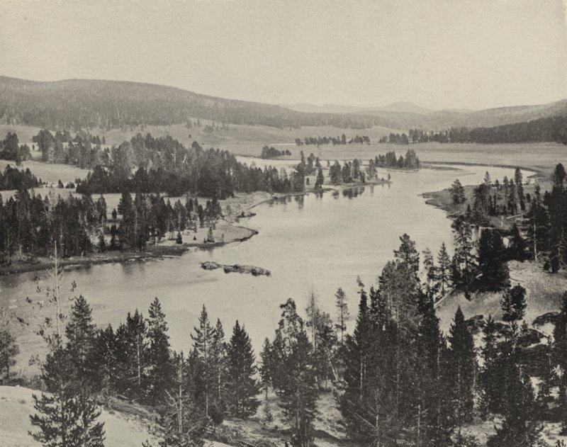 Hayden Valley, Parque Nacional de Yellowstone (foto a p/b) de American Photographer (after)