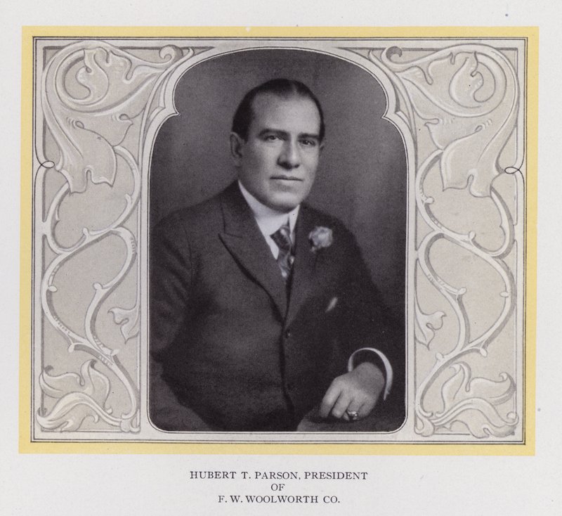 Hubert T Parson, Presidente de F Woolworth Co (foto a p/b) de American Photographer (after)