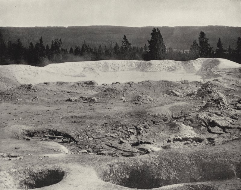 Mammoth Paint Pots, Yellowstone Valley, Wyoming (foto a p/b) de American Photographer (after)
