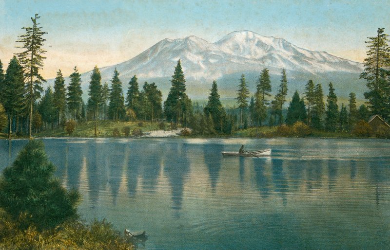 Monte Shasta, a partir do Lago da Albufeira (foto) de American Photographer (after)
