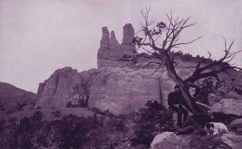 Igreja Navajo, perto de Fort Wingate (foto a p/b) de American Photographer (after)