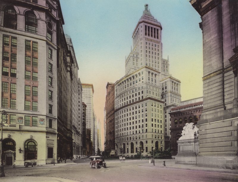 Nova lorque: Edifício Washington, nº 1 da Broadway; Edifício Standard Oil; Custom House (foto) de American Photographer (after)