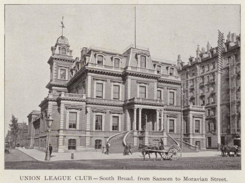 Philadelphia: Union League Club, South Broad, de Sansom à Moravian Street (foto a p/b) de American Photographer (after)