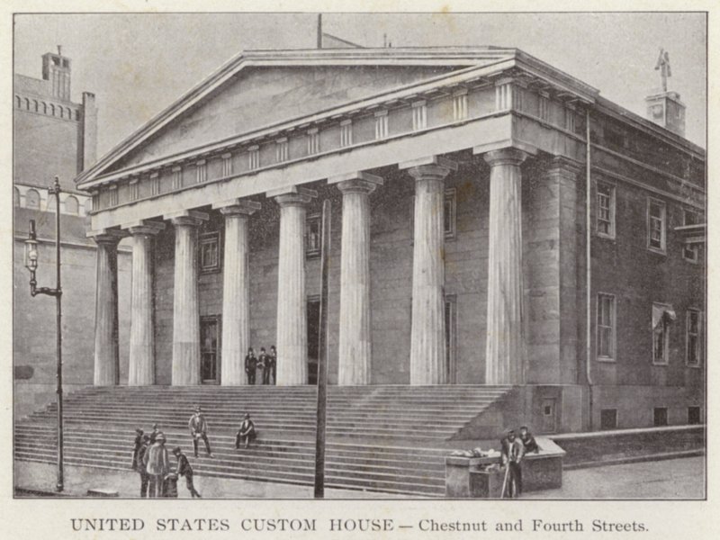 Philadelphia: United States Custom House, Chestnut e Fourth Streets (foto a p/b) de American Photographer (after)