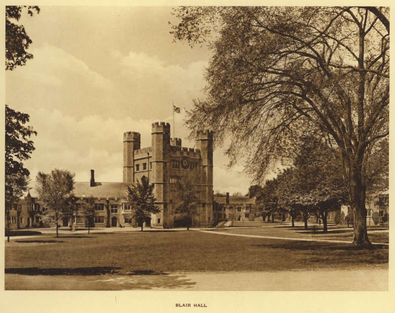 Universidade de Princeton: Blair Hall (foto a p/b) de American Photographer (after)